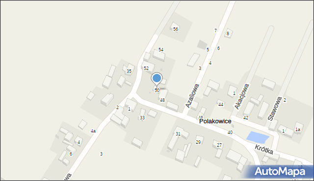 Polakowice, Króla Jana III Sobieskiego, 50, mapa Polakowice