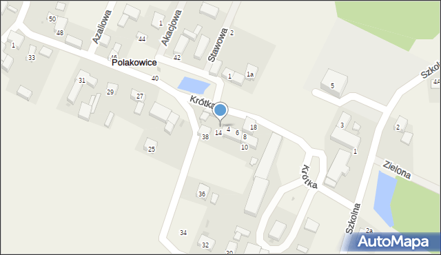 Polakowice, Krótka, 2, mapa Polakowice