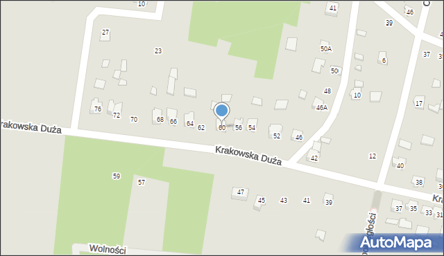 Połaniec, Krakowska Duża, 60, mapa Połaniec