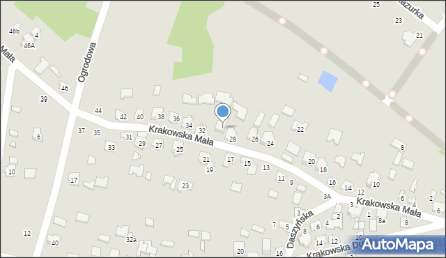 Połaniec, Krakowska Mała, 30, mapa Połaniec