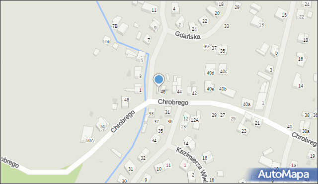 Połczyn-Zdrój, Króla Bolesława Chrobrego, 46a, mapa Połczyn-Zdrój