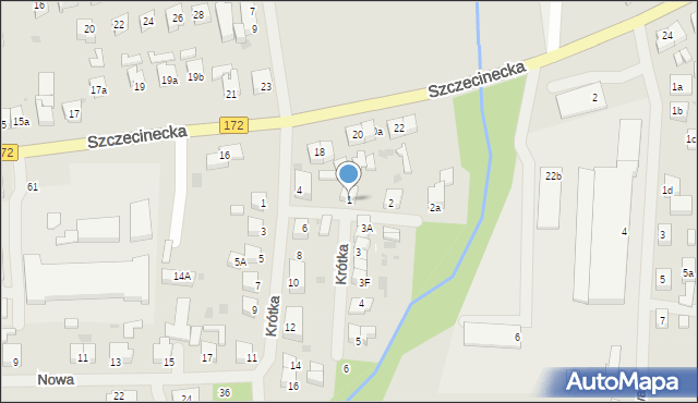 Połczyn-Zdrój, Krótka, 1, mapa Połczyn-Zdrój