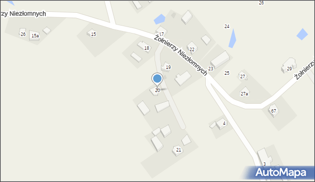 Połęczyno, Krótka, 2, mapa Połęczyno