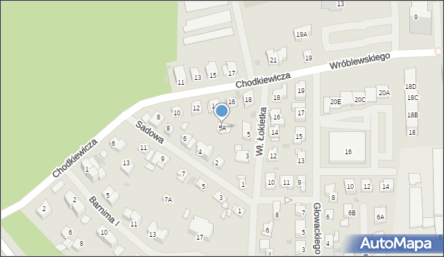 Police, Króla Władysława Łokietka, 5A, mapa Police