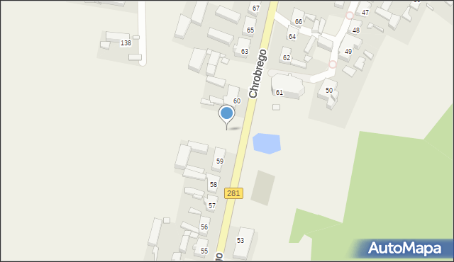 Pomorsko, Króla Bolesława Chrobrego, 60a, mapa Pomorsko