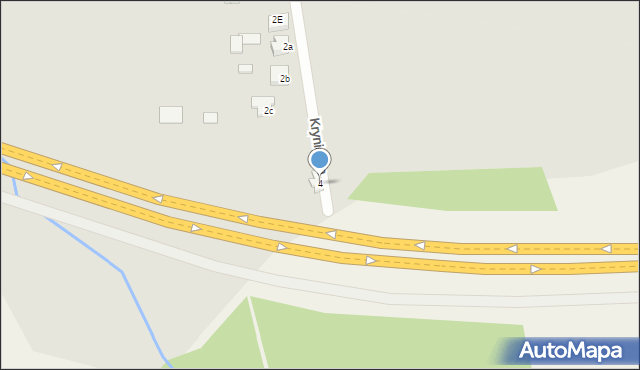 Poręba, Kryniczna, 4, mapa Poręba