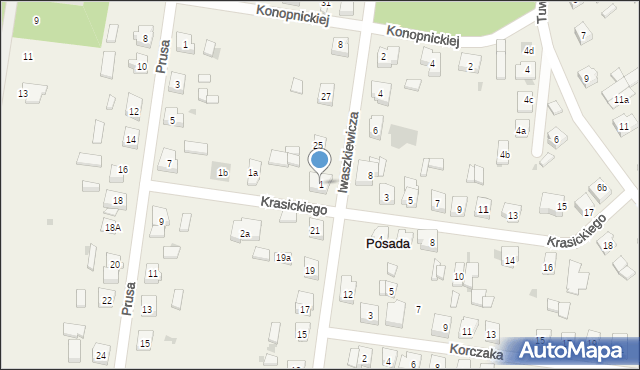 Posada, Krasickiego Ignacego, 1, mapa Posada