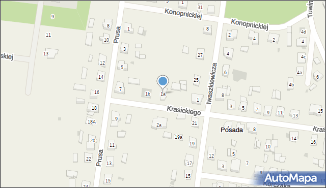 Posada, Krasickiego Ignacego, 1a, mapa Posada