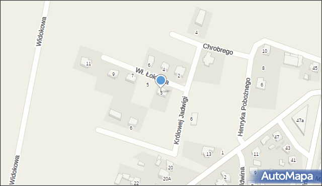 Powidz, Króla Władysława Łokietka, 3, mapa Powidz