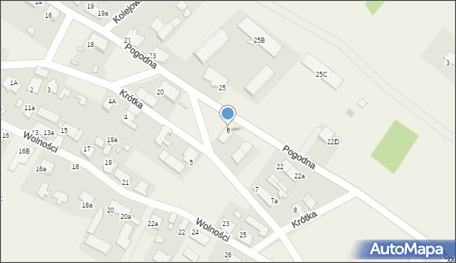 Pozezdrze, Krótka, 6, mapa Pozezdrze