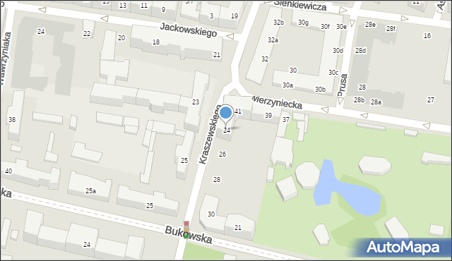 Poznań, Kraszewskiego Józefa Ignacego, 24, mapa Poznania