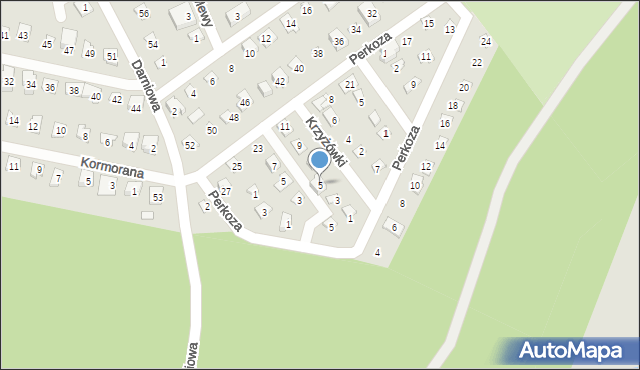 Poznań, Krzyżówki, 5, mapa Poznania