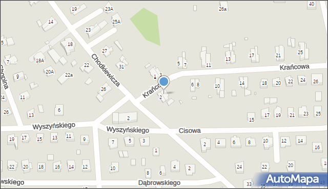 Prabuty, Krańcowa, 4, mapa Prabuty