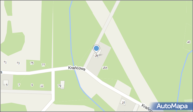 Prażmów, Krańcowa, 26, mapa Prażmów