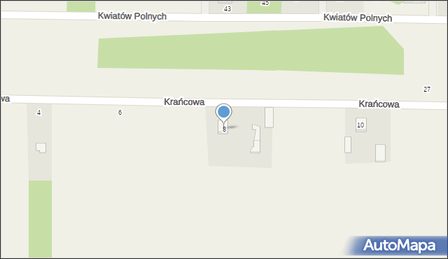 Prażmów, Krańcowa, 8, mapa Prażmów