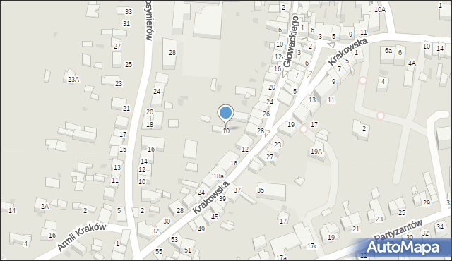 Proszowice, Krakowska, 10, mapa Proszowice