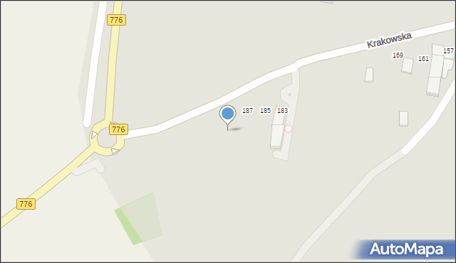 Proszowice, Krakowska, 189, mapa Proszowice