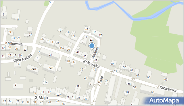 Proszowice, Królewska, 45b, mapa Proszowice