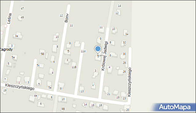 Proszowice, Królowej Jadwigi, 5, mapa Proszowice