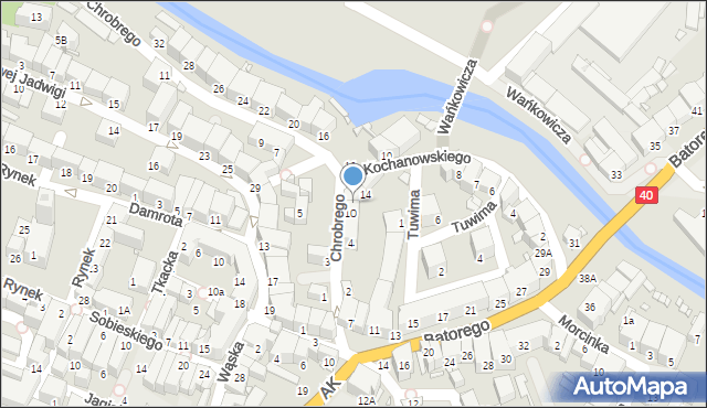 Prudnik, Króla Bolesława Chrobrego, 12, mapa Prudnik