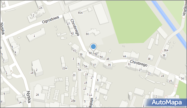 Prudnik, Króla Bolesława Chrobrego, 56, mapa Prudnik