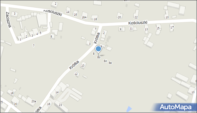 Prusice, Krótka, 8b, mapa Prusice