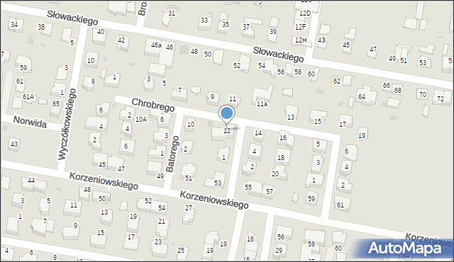 Pruszcz Gdański, Króla Bolesława Chrobrego, 12, mapa Pruszcz Gdański