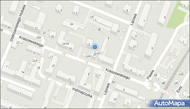 Pruszków, Kraszewskiego Józefa Ignacego, 10, mapa Pruszków