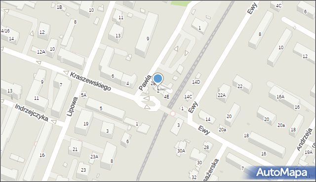 Pruszków, Kraszewskiego Józefa Ignacego, 2, mapa Pruszków