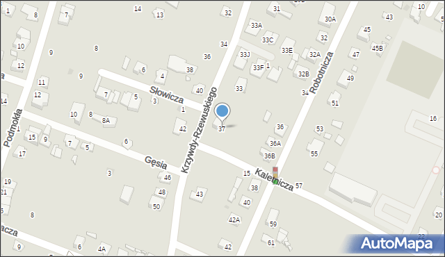 Pruszków, Krzywdy-Rzewuskiego Edmunda, 37, mapa Pruszków