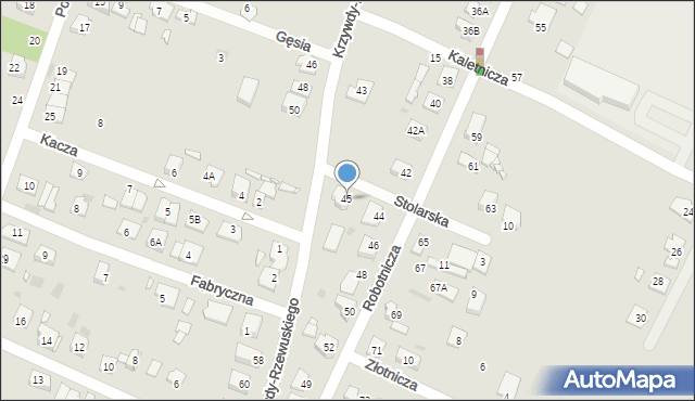 Pruszków, Krzywdy-Rzewuskiego Edmunda, 45, mapa Pruszków