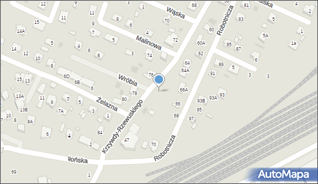 Pruszków, Krzywdy-Rzewuskiego Edmunda, 47c, mapa Pruszków