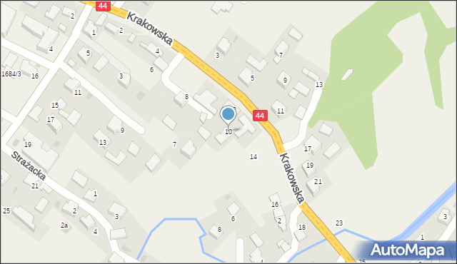 Przeciszów, Krakowska, 10, mapa Przeciszów