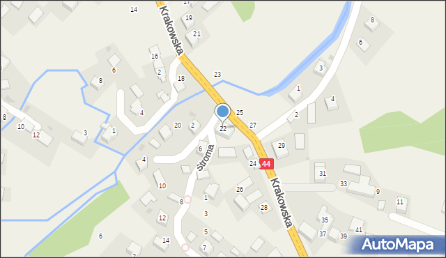 Przeciszów, Krakowska, 22, mapa Przeciszów