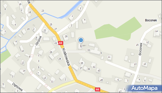 Przeciszów, Krakowska, 31, mapa Przeciszów