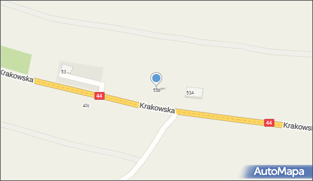 Przeciszów, Krakowska, 53b, mapa Przeciszów