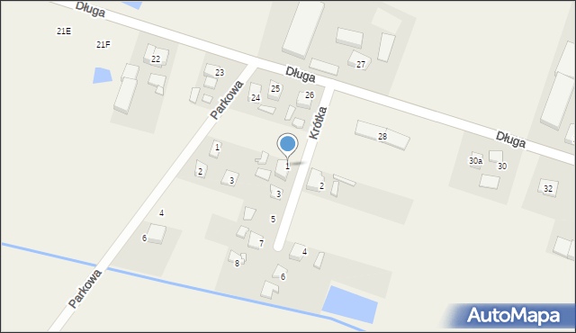 Przecław, Krótka, 1, mapa Przecław