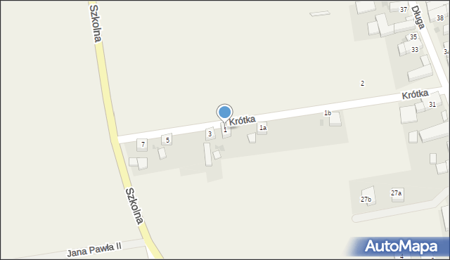 Przedmoście, Krótka, 1, mapa Przedmoście