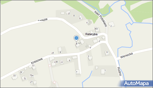 Przeginia Duchowna, Kresowa, 6, mapa Przeginia Duchowna