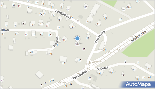 Przemyśl, Krakowska, 19a, mapa Przemyśla