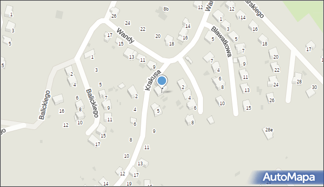 Przemyśl, Krakusa, 3, mapa Przemyśla