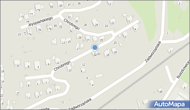Przemyśl, Króla Bolesława Chrobrego, 14, mapa Przemyśla