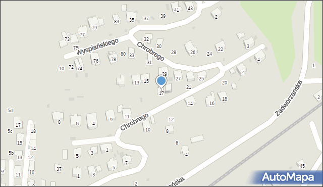 Przemyśl, Króla Bolesława Chrobrego, 17, mapa Przemyśla