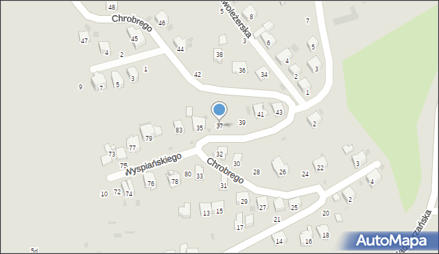 Przemyśl, Króla Bolesława Chrobrego, 37, mapa Przemyśla