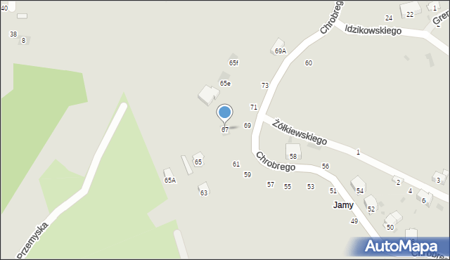 Przemyśl, Króla Bolesława Chrobrego, 67, mapa Przemyśla