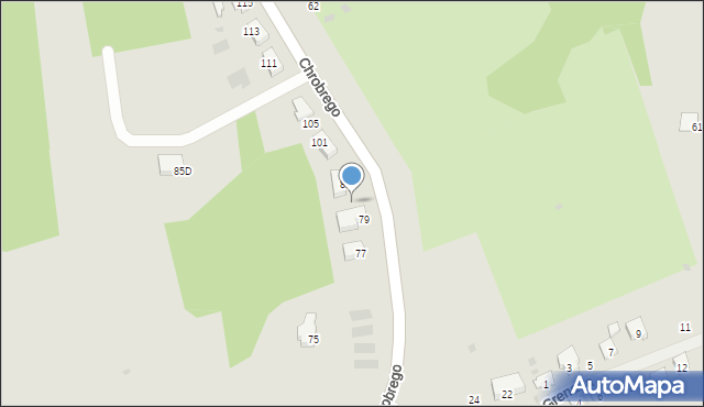 Przemyśl, Króla Bolesława Chrobrego, 93, mapa Przemyśla