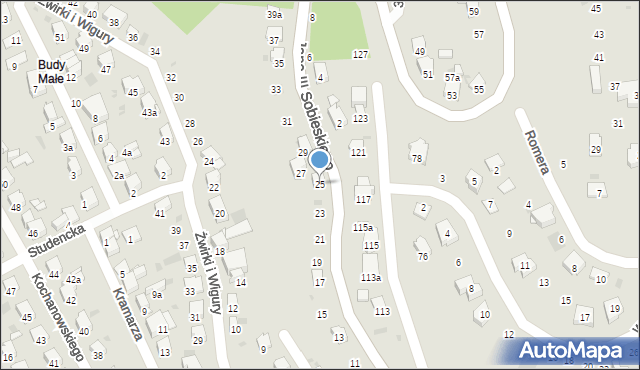 Przemyśl, Króla Jana III Sobieskiego, 25, mapa Przemyśla