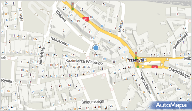 Przemyśl, Króla Kazimierza Wielkiego, 17c, mapa Przemyśla