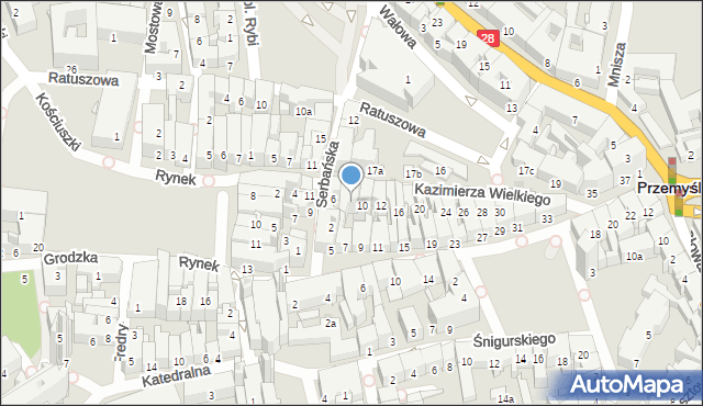 Przemyśl, Króla Kazimierza Wielkiego, 8, mapa Przemyśla