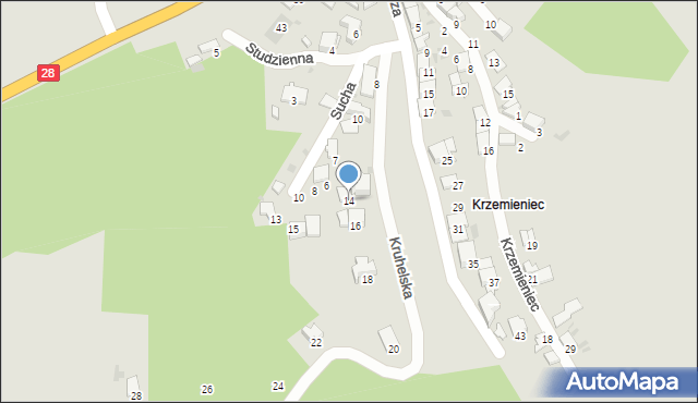 Przemyśl, Kruhelska, 14, mapa Przemyśla